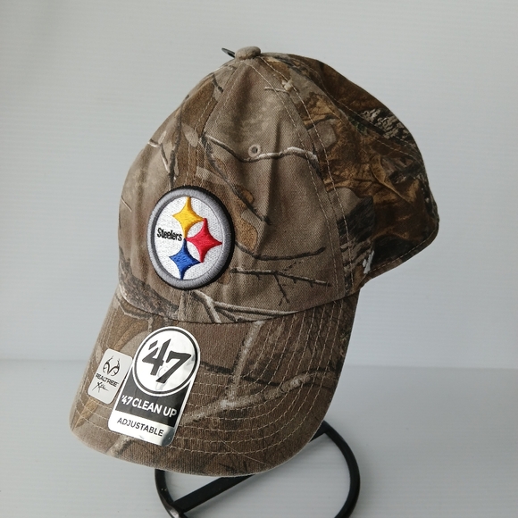 NFL Other - NWT Pittsburgh Steelers '47 Clean Up Realtree Camo Adjustable Baseball Cap